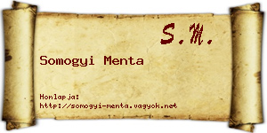 Somogyi Menta névjegykártya
